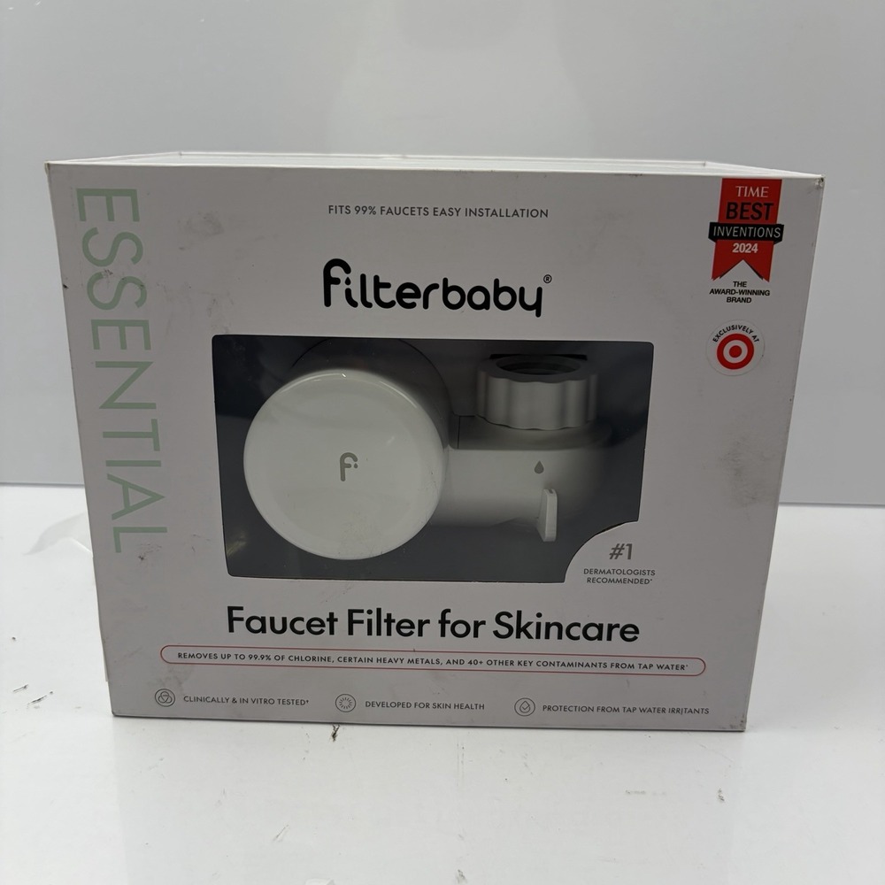 Filterbaby Skin Care Ultra Filtration White Faucet Universal Round Faucet Fit